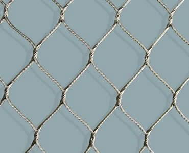 Stainless steel knotted rope mesh 2