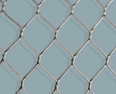 Stainless steel knotted rope mesh 2