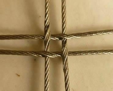 Stainless steel square rope mesh 2