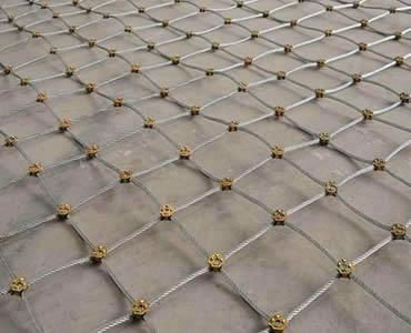 Slope protection rope mesh