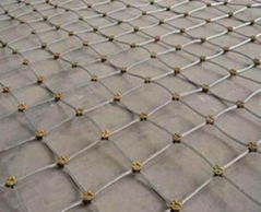 Slope protection rope mesh