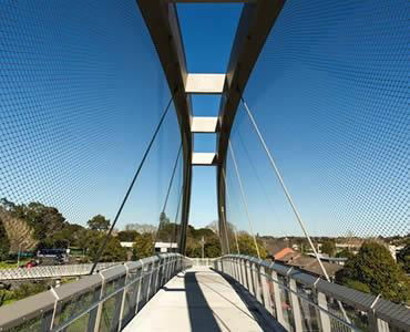 stainless steel suspension bridge railing mesh 2