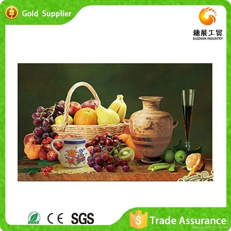 Short Lead Time Handmade 3d Acrylic Embroidery Still Life Fruit Oil Painting