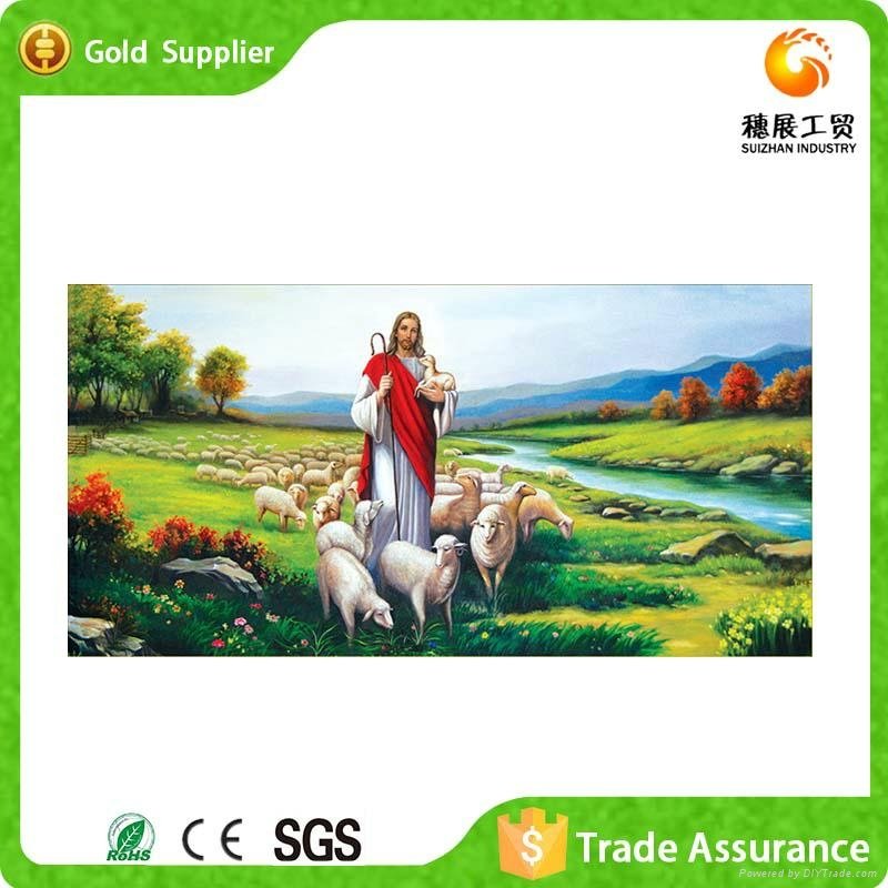 Trading Company In Yiwu Religious Figures Crystal 3D Still Life Oil Painting  