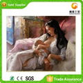 Free Sample Aall Art Resin Crafts Diamond Sexy Girl Canvas Oil Painting Art 1