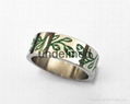 Fashion 316l stainless steel rings jewelry engraved rings for men  3