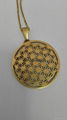 316l stainless steel flower of life pendant  2