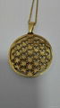 316l stainless steel flower of life pendant  3