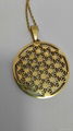 316l stainless steel flower of life pendant  5