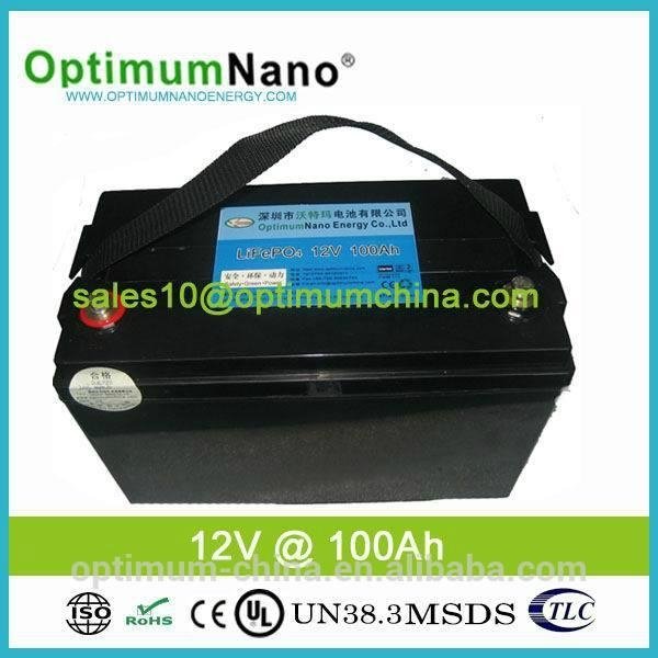 rechargeable lithium battery pack 12v 100ah for golf carts 