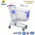 Asian style stainless steel shopping trolley  1