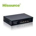 Hot sale Hisource 4+1 5 port Internal with SFP fiber optic IEEE802.3AF/AT
