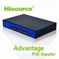 8 port 10/100Mbps IEEE802.3AF/AT power supply 48V 150W wireless AP poe switch 2