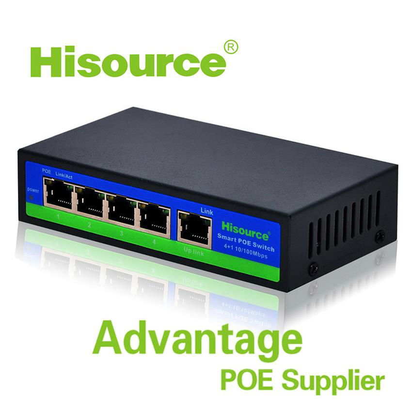 Factory 4 port 5 port POE network switch IEEE 802.3 AF/AT POE Switch for IP Came 2