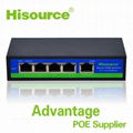 Factory 4 port 5 port POE network switch IEEE 802.3 AF/AT POE Switch for IP Came