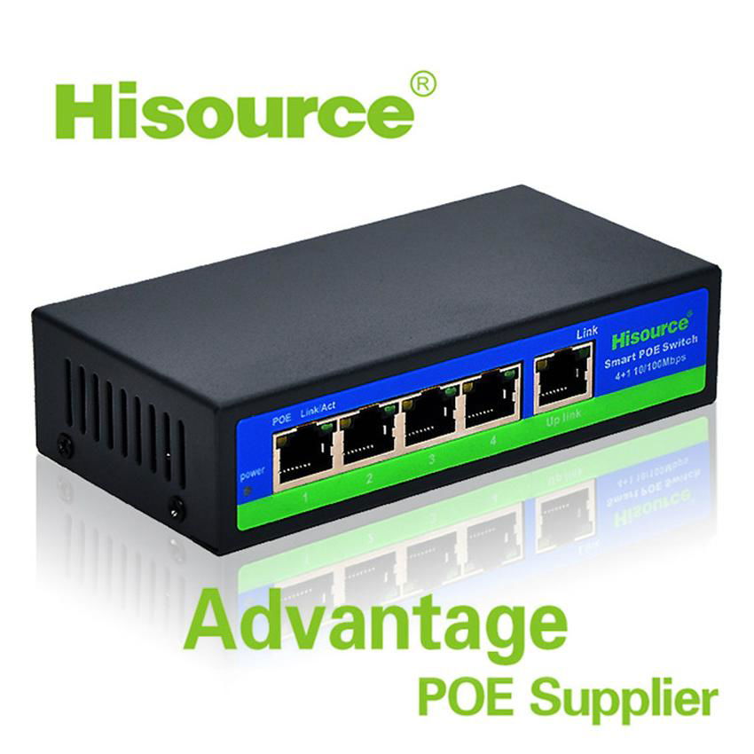 Factory 4 port 5 port POE network switch IEEE 802.3 AF/AT POE Switch for IP Came 3