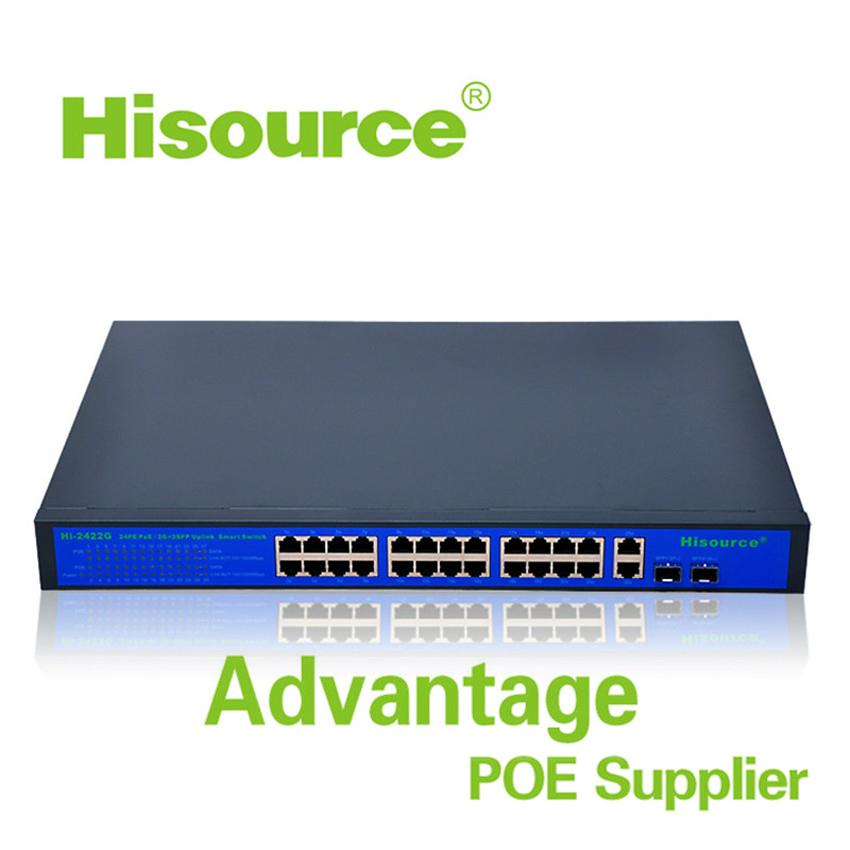 2016 Good quality 24 poe port 250W  10/100/1000 M gigabit Ethernet switch 2