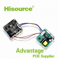 2016 Hot 38*38mm 48V in 12V out poe module pcb,poe module for ip camera