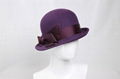 Wool Felt Bowler Hat for Women