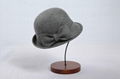 Grey Women's Wool Felt Hat  1