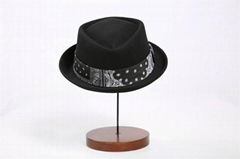 Winter Man Fedora Wool Felt Hat 