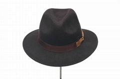 Winter Man Wide Brim Wool Felt Hat 