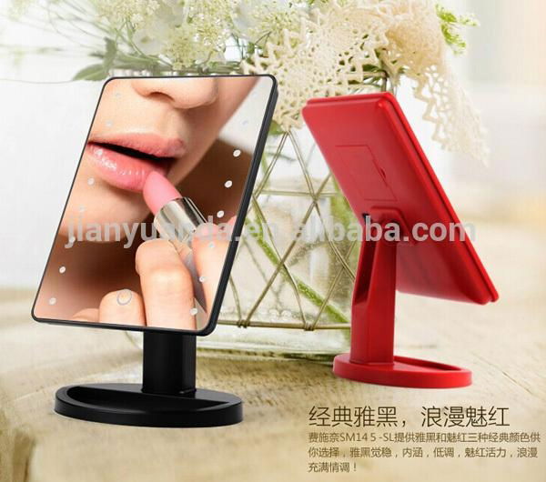 Dressing table touch sensor single side square cosmetic mirror with led light 5