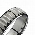 China Wholesale Fashion Rings Engraved Tungsten Ring