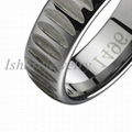 China Wholesale Fashion Rings Engraved Tungsten Ring 2