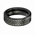 China Wholesale and Retail Fashion Jewelry Tungsten Lasered Ring 1