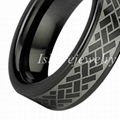China Wholesale and Retail Fashion Jewelry Tungsten Lasered Ring 4