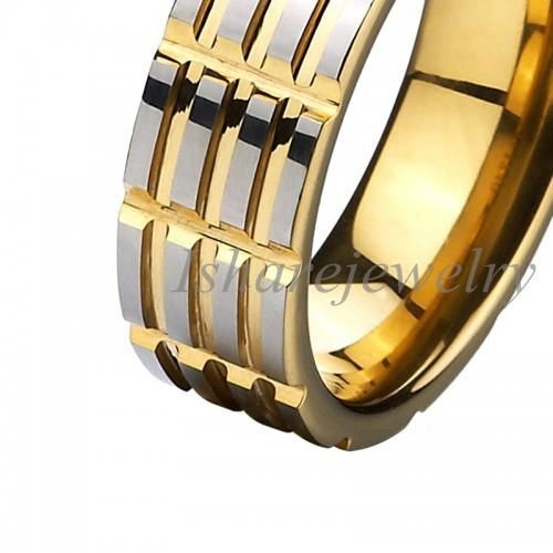 China Wholesale and Retail Fashion Jewelry Engraved Ceramic and Tungsten Ring