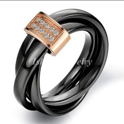 China Wholesale and Retail Fashion Jewelry Ceramic and Silver Ring