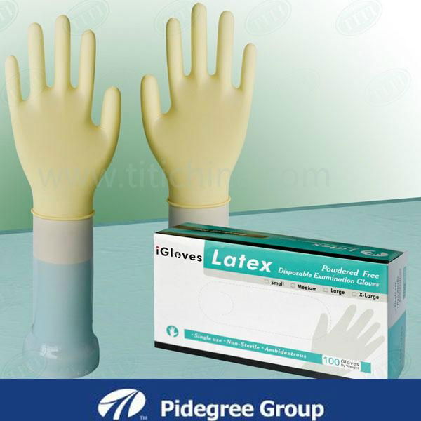 disposable latex exam gloves