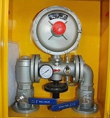 Gas pressure regulator box