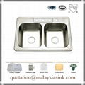 Malaysia Topmount Stainless Steel Sink 1