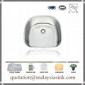 D Shape 304 Stainless Steel Sink