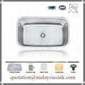 Big Single Bowl Stainless Steel Sink 1