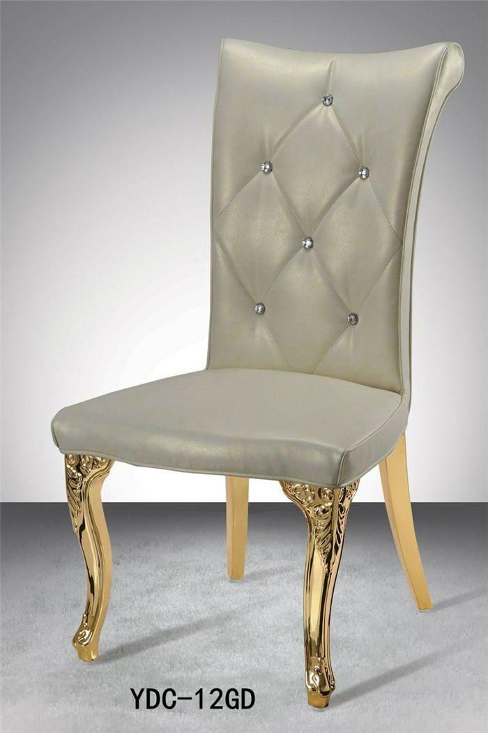 Queen back soft high density fabric dining chair 3