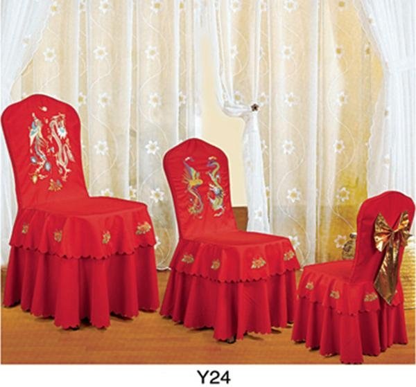 Luxury wedding party chair cloth in hotel banquet hall 5