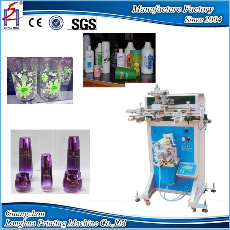 Screen printing machine for perfume cosmetic bottles vessels and containers 2