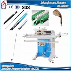 Screen printing machine for perfume cosmetic bottles vessels and containers
