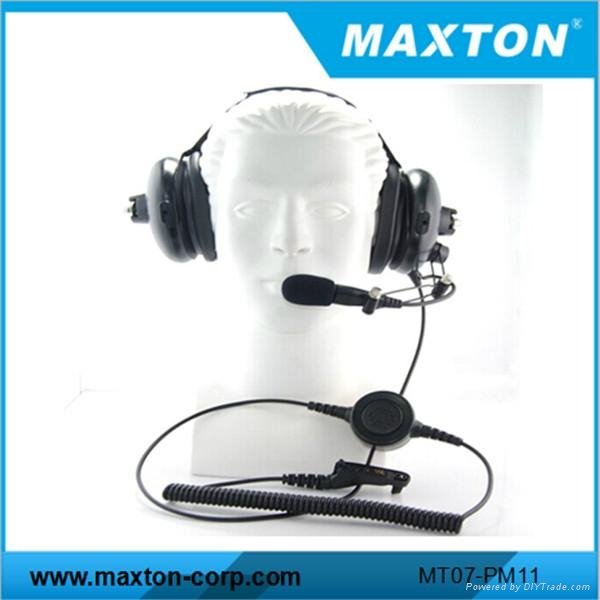 Aviation headset for Motorola XPR6550 XPR6500 walkie talkie