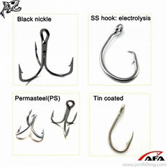 Chinese Factory Supply Nickel Golden Electrolysis PS Tin Coated Fishing Hook