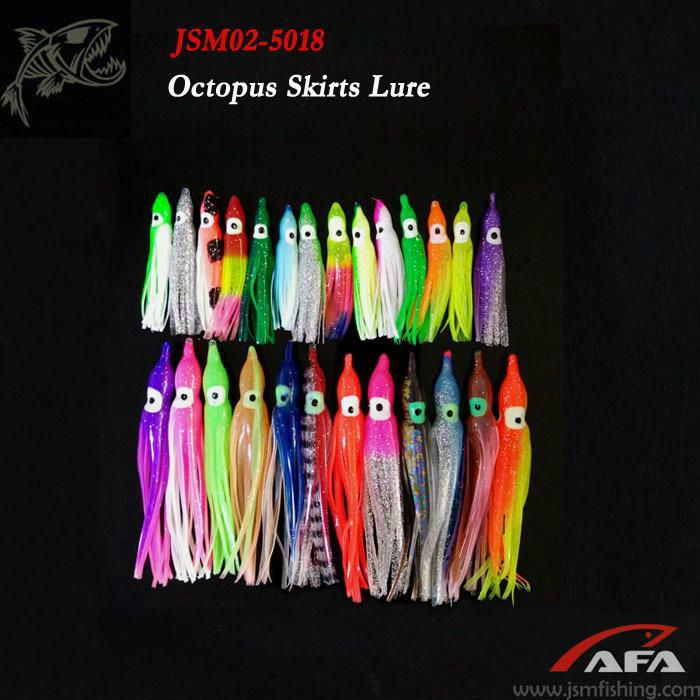 wholesale soft plastic octopus squid skirts fishing lure 2