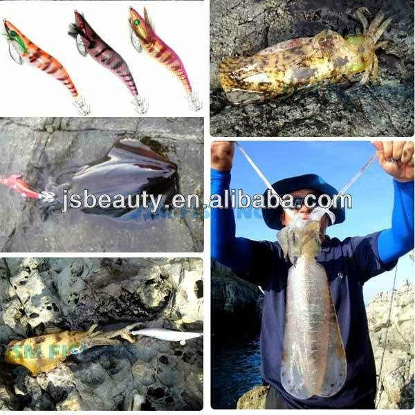 wholesale fishing tackle hard plastic sinking lure squid jig 3