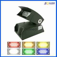 DMX rgb outdoor led flood light,Red Green Blue Yellow Amber White(2700K-6500K) R