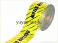 Underground detectable warning tape
