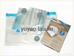 Vacuum compression packaging bags