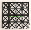 Interlocking plastic pad decking board